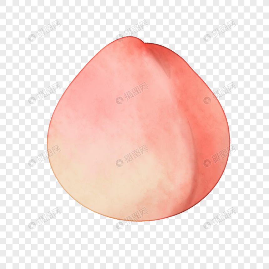 卡通大大的桃子插图