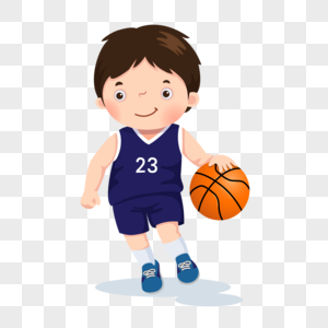 打篮球的男孩高清图片