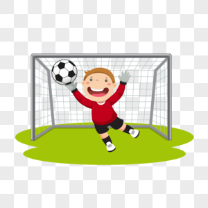 儿童运动会足球运动守门员高清图片