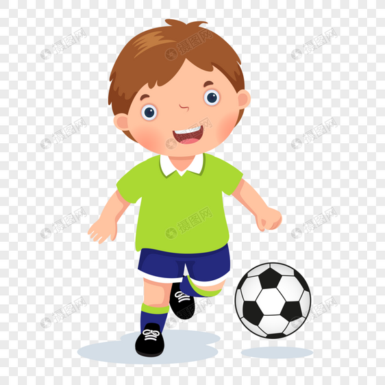 踢足球的小孩图片