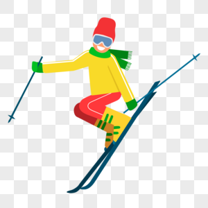 趣味滑雪体育项目滑雪高清图片