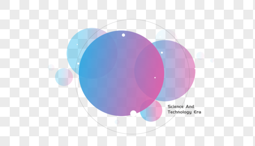 圆形科技扁平化背景元素设计高清图片