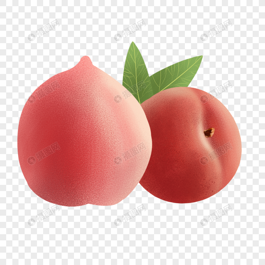 水蜜桃桃子粉红色水果