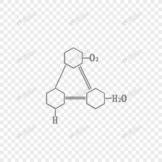 医学生物学化学分子结构式H2O图片