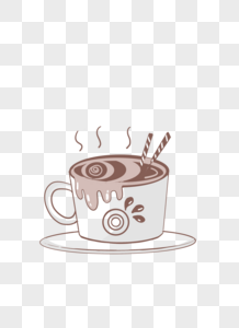 咖啡小元素图片