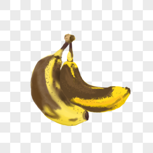食物变质香蕉高清图片