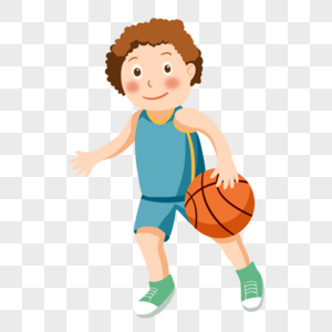 小男孩打篮球图片