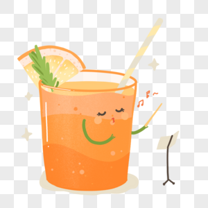 夏季橙汁饮料图片