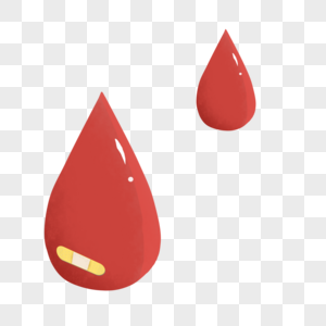 手绘世界鲜血日红色的血滴创意高清图片