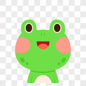 小青蛙橙色青蛙表情高清图片