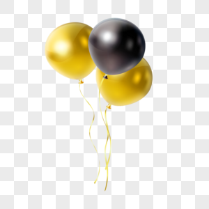 黑金气球图片