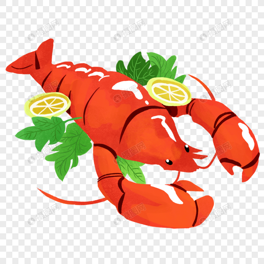 海鲜龙虾海报图片