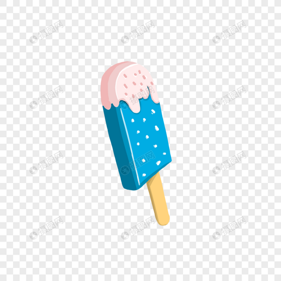 蓝莓奶油冰棍图片