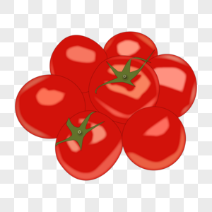 卡通手绘红色水果蔬菜番茄图片