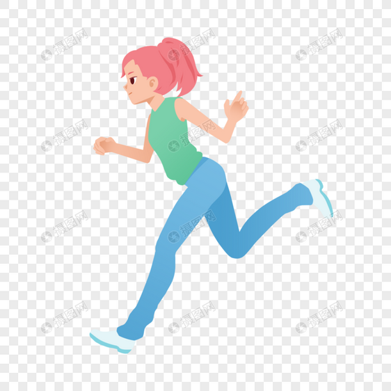 奔跑的少女图片