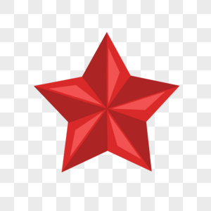 红色五角星红星素材高清图片