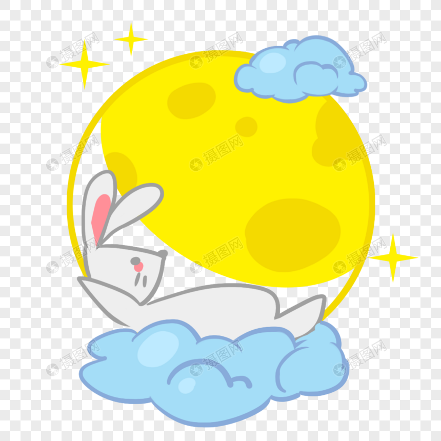 中秋节月亮上的兔子