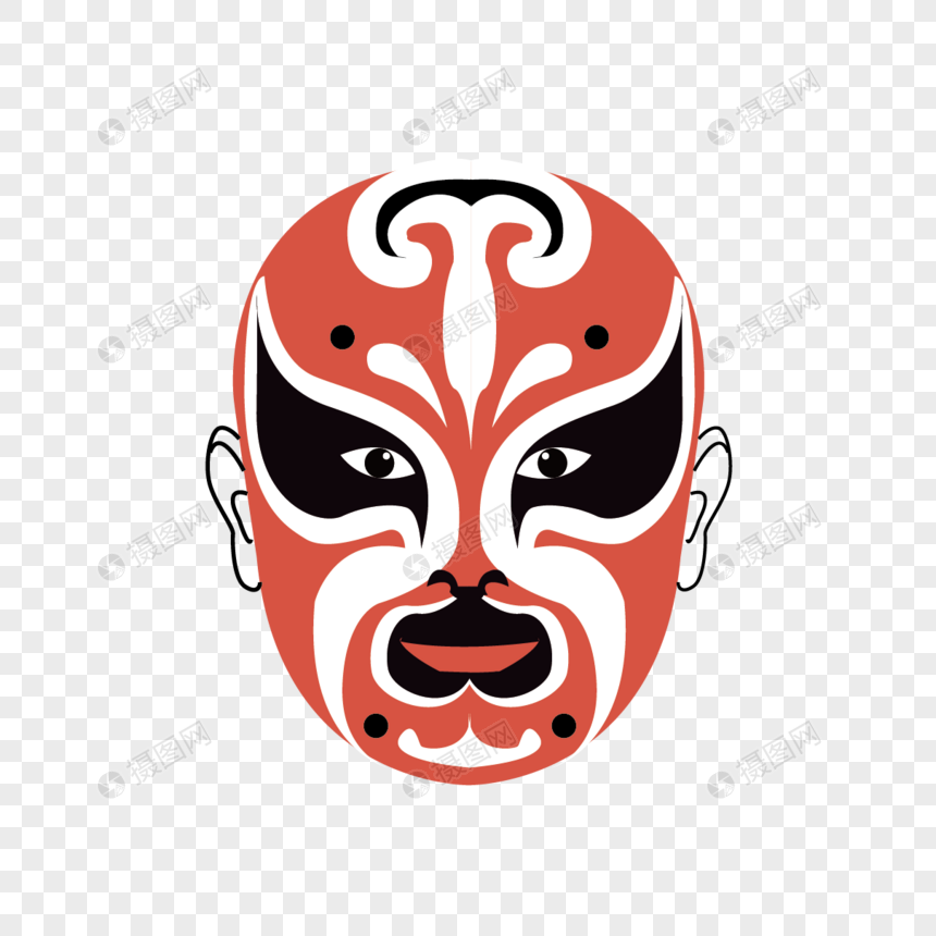 红色脸谱