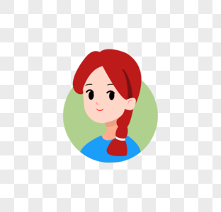 红头发女孩图标图片