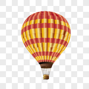 AI矢量图渐变立体卡通旅行元素热气球图片