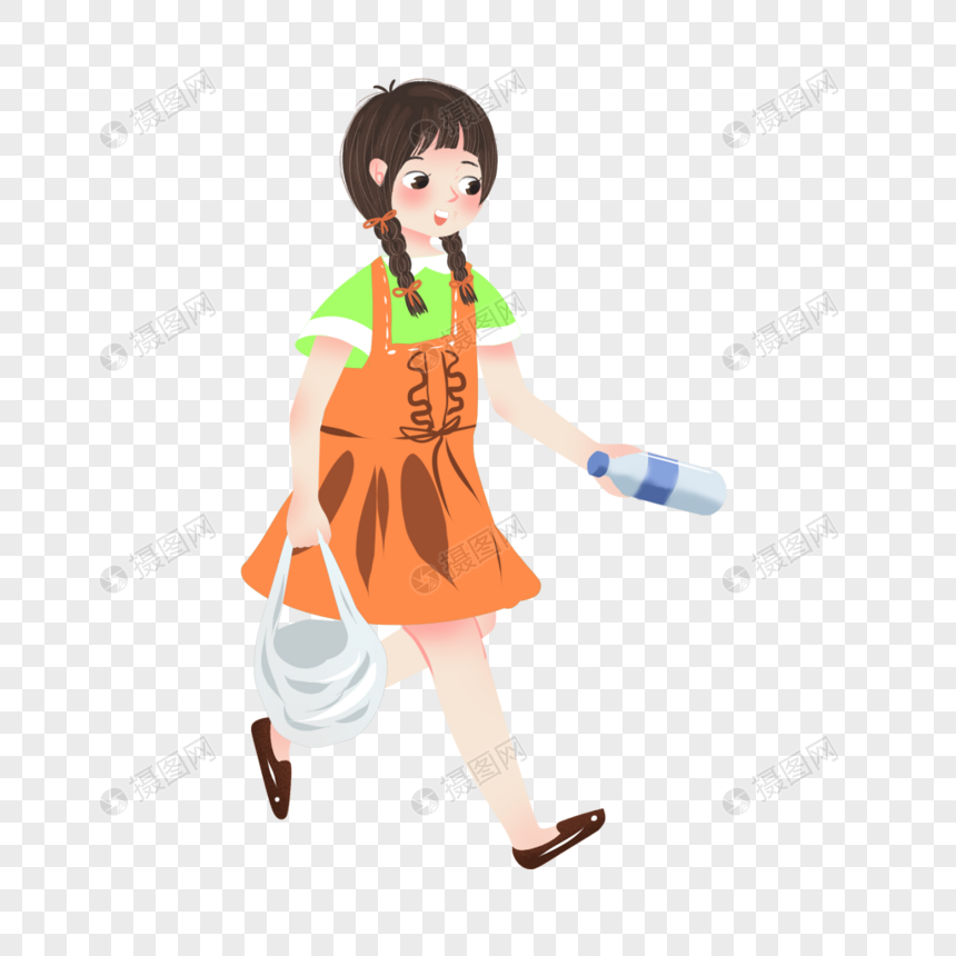 捡垃圾的女孩