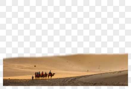 荒漠驼铃沙海苍茫高清图片