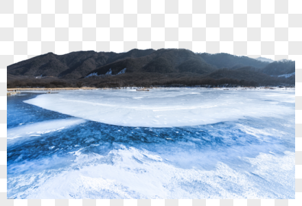 冰封的湖泊图片