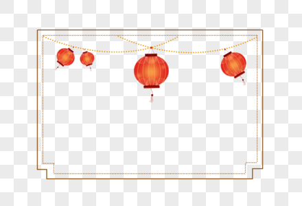 中秋节灯笼边框图片