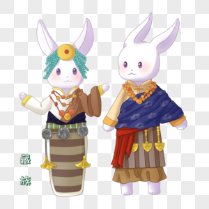 藏族兔子图片