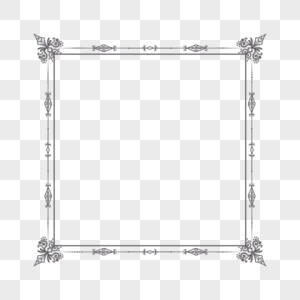 手绘欧式花纹边框图片