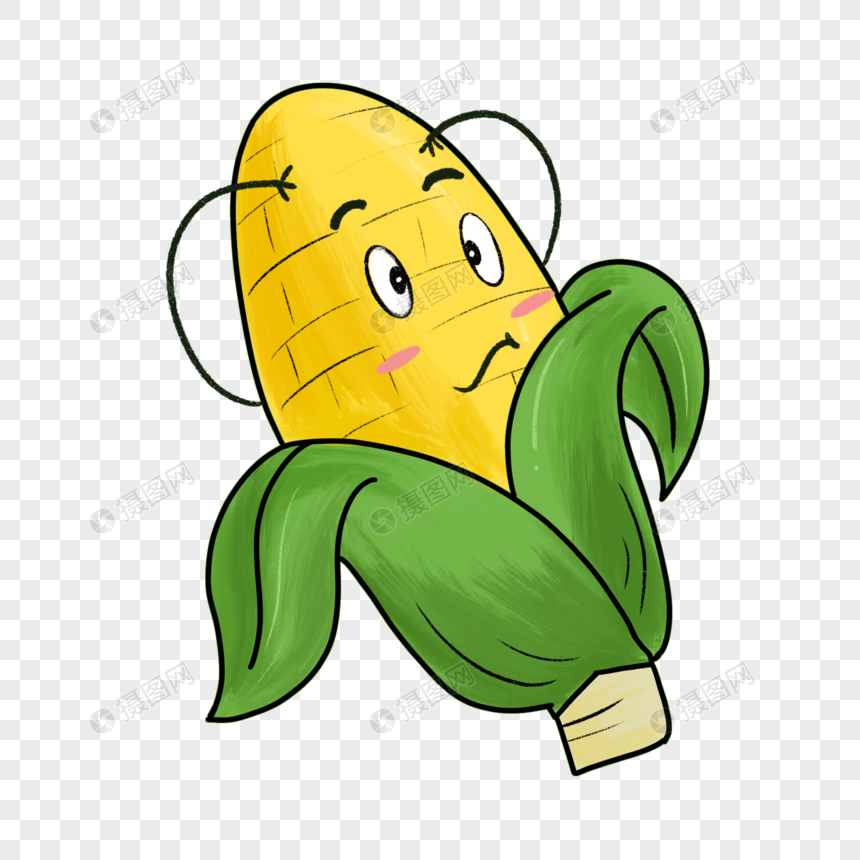 卡通农作物玉米图片