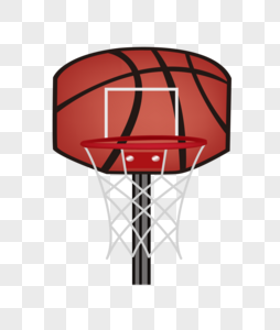 红色篮球框图片