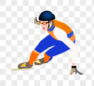 滑冰运动员运动滑冰高清图片