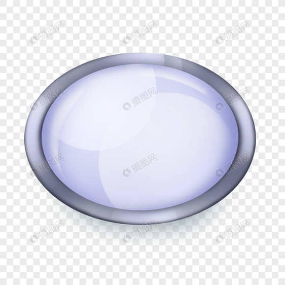 银灰色椭圆形按钮图片