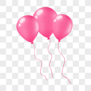 粉红色气球图片