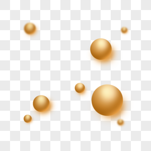 金黄色几何球体图片