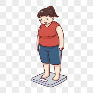 胖女人量体重图片