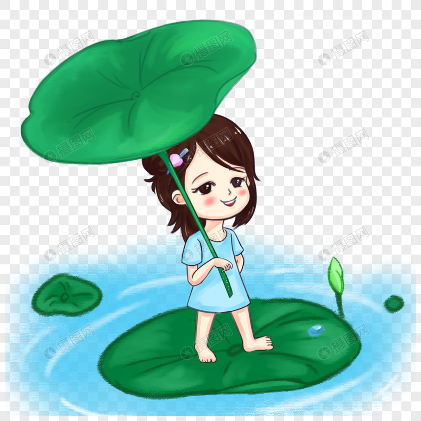 夏天荷叶宝宝