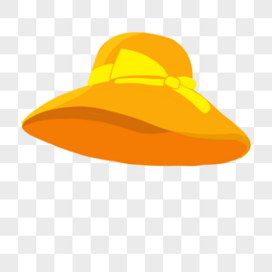 帽子黄色沙滩高清图片