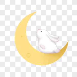 玉兔月亮图片