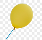 黄色气球图片