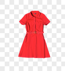 红色裙子图片