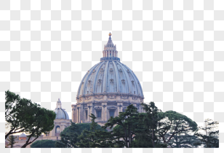 梵蒂冈博物馆教堂圆顶图片
