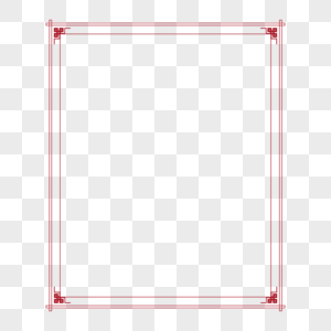 中国风简约方形传统边框高清图片