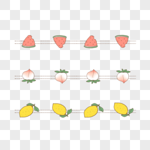 水果装饰花边高清图片