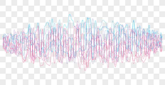 彩色震荡声波高清图片