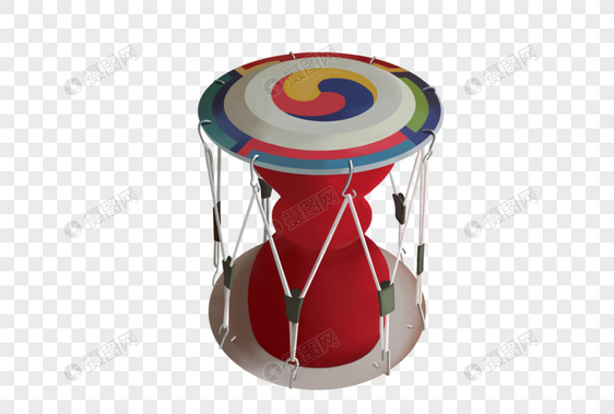 手绘杖鼓朝鲜族乐器细腰鼓