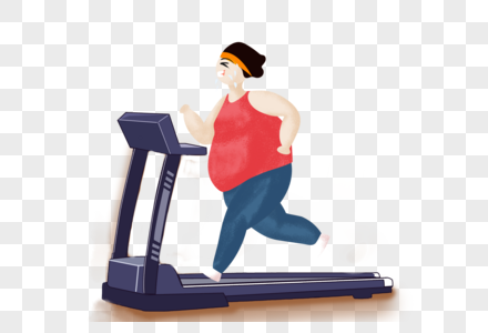 跑步减肥的女孩图片