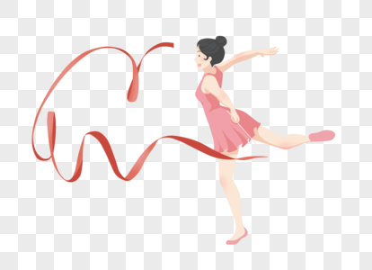 跳艺术体操的女孩子图片