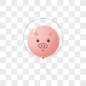 小猪气球图片